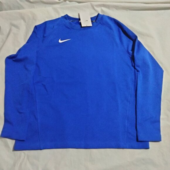 Nike Dri-FIT Long Sleeve Softball Pullover Shirt Blue DC9106-493 Women’s Size M - Picture 1 of 6